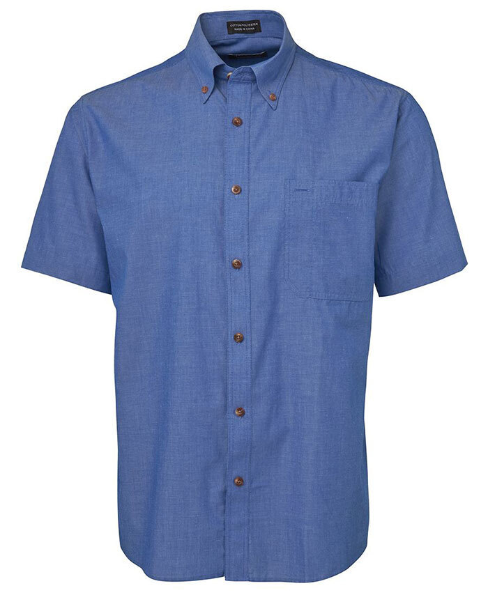 WORKWEAR, SAFETY & CORPORATE CLOTHING SPECIALISTS - JBs Short Sleeve Indigo Chambray Shirt