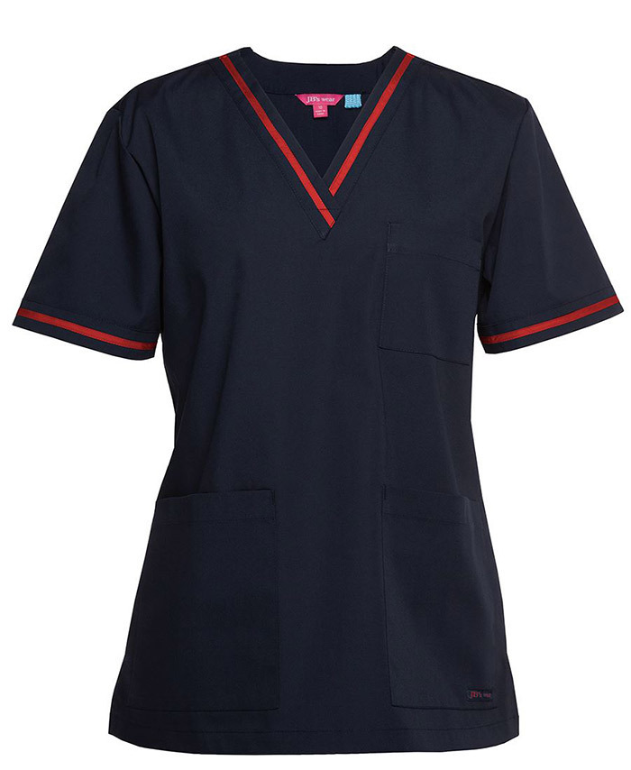 WORKWEAR, SAFETY & CORPORATE CLOTHING SPECIALISTS - JB's Wear Contrast Ladies Scrubs Top