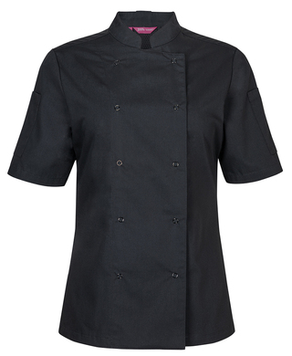 WORKWEAR, SAFETY & CORPORATE CLOTHING SPECIALISTS - JB's LADIES L/S SNAP BUTTON CHEFS JACKET