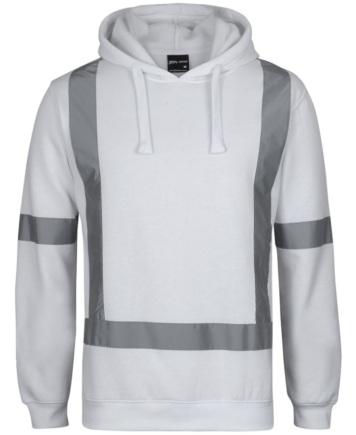 WORKWEAR, SAFETY & CORPORATE CLOTHING SPECIALISTS - JB's Fleece Hoodie With Reflective Tape