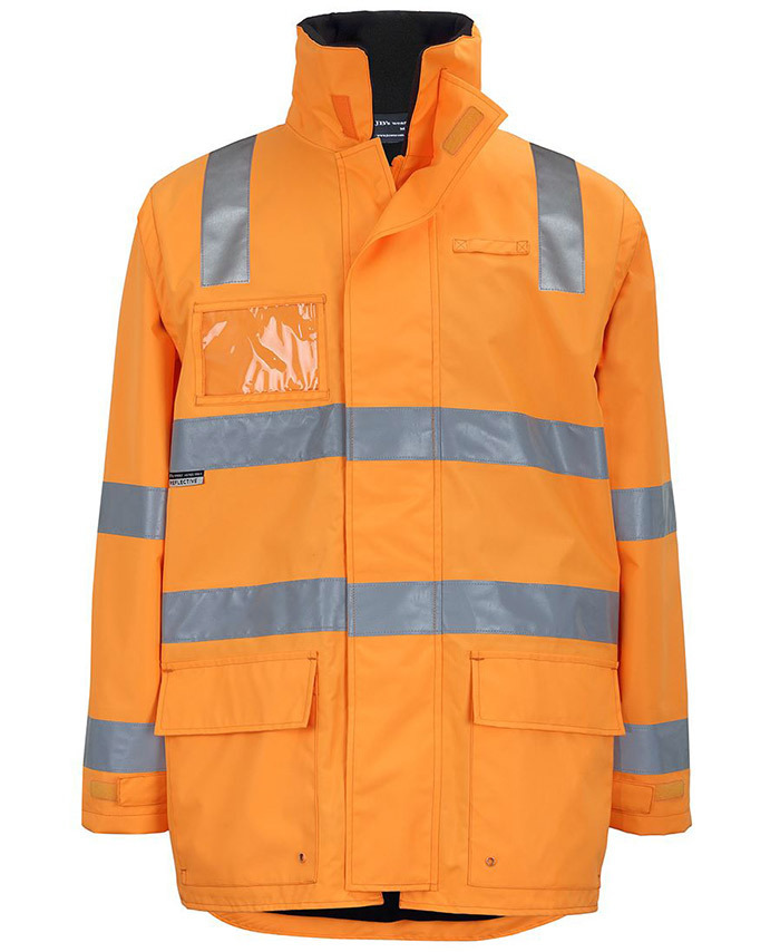 WORKWEAR, SAFETY & CORPORATE CLOTHING SPECIALISTS - JB's Aust. Rail D+N Zip Off Sleeve L/Line Jacket