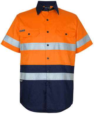 WORKWEAR, SAFETY & CORPORATE CLOTHING SPECIALISTS - JB's HV (D+N) S/S 150G W/SHIRT