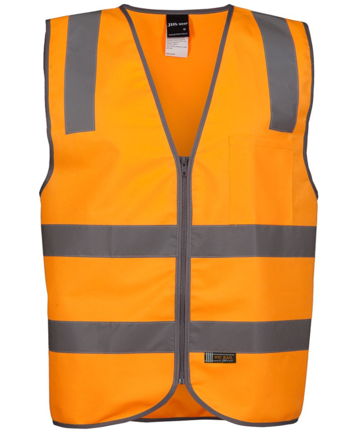 WORKWEAR, SAFETY & CORPORATE CLOTHING SPECIALISTS - JB's Vic Rail (D) Safety Vest
