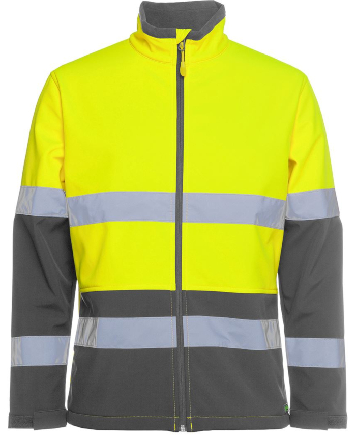 WORKWEAR, SAFETY & CORPORATE CLOTHING SPECIALISTS - JB's Hi Vis D Water Resistant Softshell Jacket
