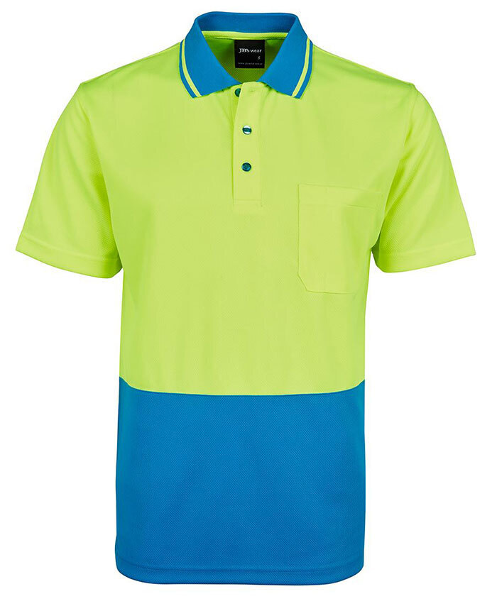 WORKWEAR, SAFETY & CORPORATE CLOTHING SPECIALISTS - JB's HI VIS 4602.1 NON CUFF TRAD POLO