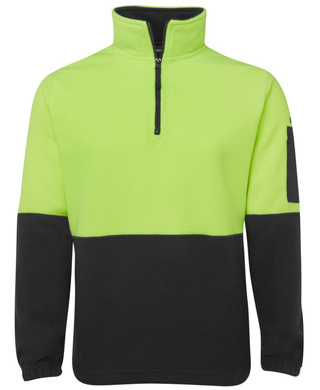 WORKWEAR, SAFETY & CORPORATE CLOTHING SPECIALISTS - JB's HI VIS 1/2 ZIP POLAR FLEECE