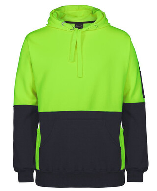 WORKWEAR, SAFETY & CORPORATE CLOTHING SPECIALISTS - JB's HI VIS 330G PULL OVER HOODIE