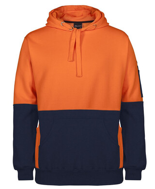WORKWEAR, SAFETY & CORPORATE CLOTHING SPECIALISTS - JB's HI VIS 330G PULL OVER HOODIE