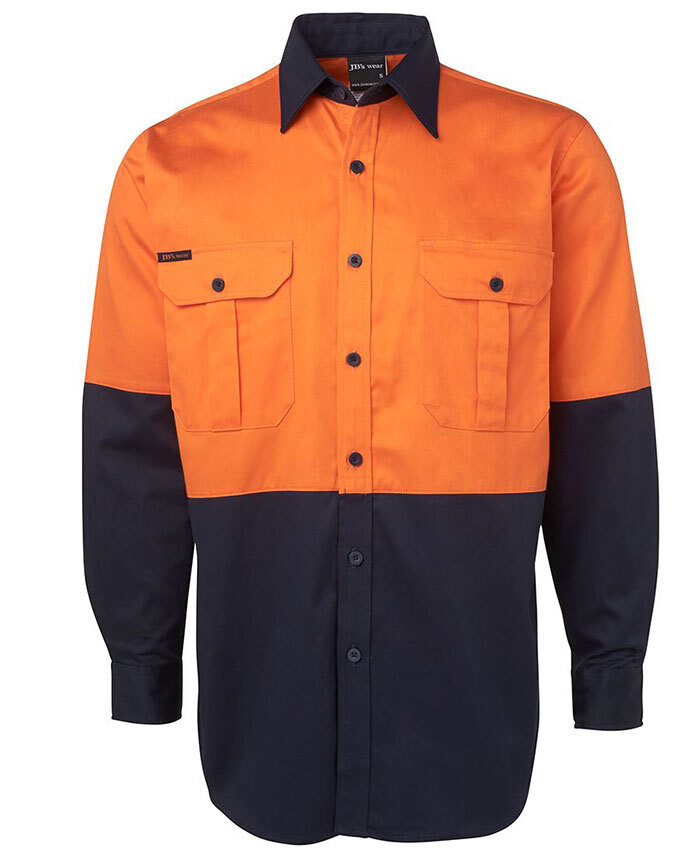 WORKWEAR, SAFETY & CORPORATE CLOTHING SPECIALISTS - JB's Hi Vis Long Sleeve 190G Shirt