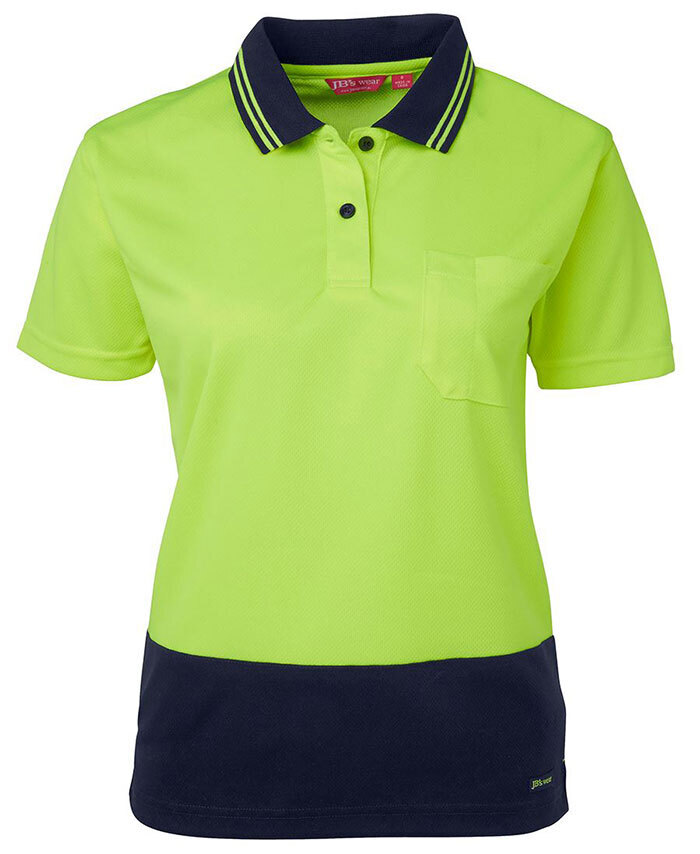 WORKWEAR, SAFETY & CORPORATE CLOTHING SPECIALISTS - JB's Ladies Hi Vis Short Sleeve Comfort Polo