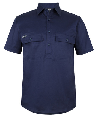 WORKWEAR, SAFETY & CORPORATE CLOTHING SPECIALISTS - JB's S/S 150G STRETCH CLOSE FRONT WORK SHIRT