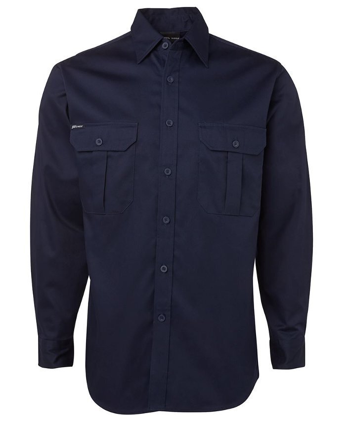 WORKWEAR, SAFETY & CORPORATE CLOTHING SPECIALISTS - JB's Long Sleeve 190G Work Shirt