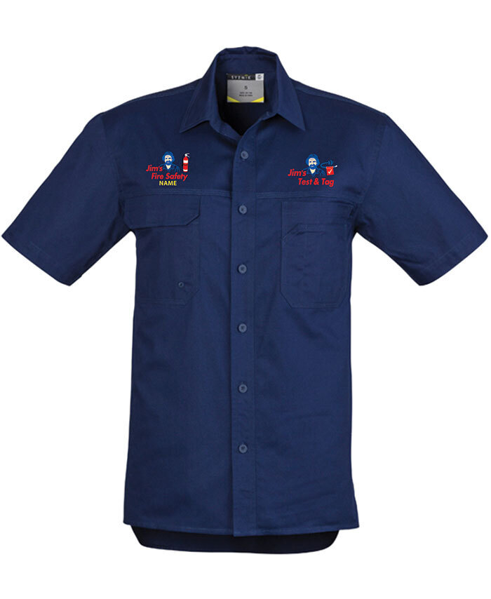 WORKWEAR, SAFETY & CORPORATE CLOTHING SPECIALISTS - Mens Lightweight S/S Tradie Shirt