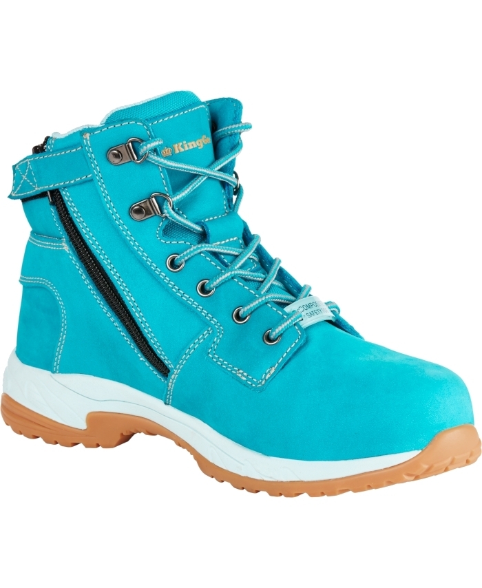 WORKWEAR, SAFETY & CORPORATE CLOTHING SPECIALISTS - Tradies - Women's Tradie Side Zip Boot - Teal
