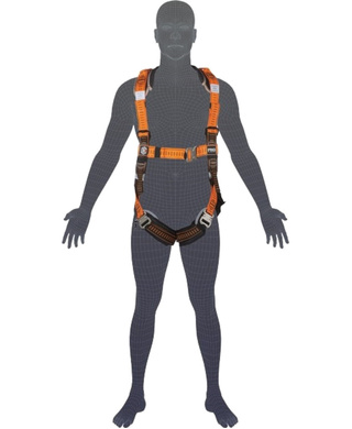 WORKWEAR, SAFETY & CORPORATE CLOTHING SPECIALISTS - HARNESS - ELITE RIGGERS XL-2XL STAINLESS STEEL WITH NYLON HARNESS BAG