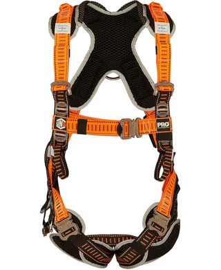 WORKWEAR, SAFETY & CORPORATE CLOTHING SPECIALISTS - Elite Riggers Harness Stainless Steel - Standard (M - L) cw Harness Bag (NBHAR)