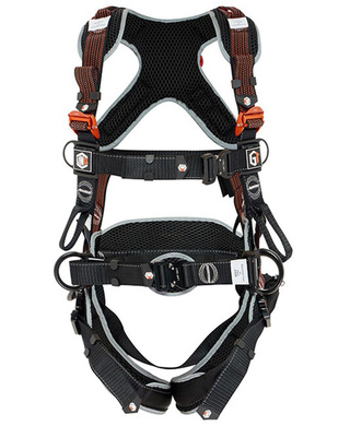 WORKWEAR, SAFETY & CORPORATE CLOTHING SPECIALISTS - LINQ PREMIUM FALL-ARREST GT HARNESS RIGGERS 2XL C/W GT ZIP SPORTS BAG