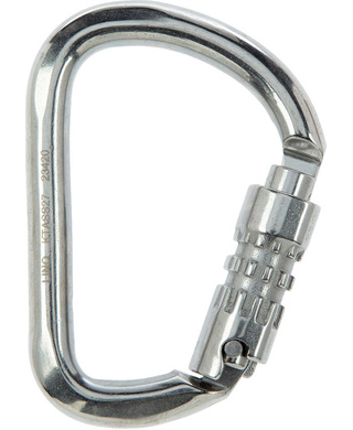 WORKWEAR, SAFETY & CORPORATE CLOTHING SPECIALISTS - Karabiner - Triple Action Stainless Steel 27mm