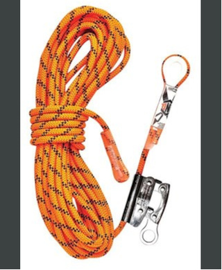 WORKWEAR, SAFETY & CORPORATE CLOTHING SPECIALISTS - Kernmantle Rope with Thimble Eye & Rope Grab 25M