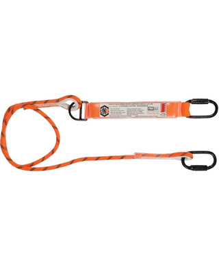 WORKWEAR, SAFETY & CORPORATE CLOTHING SPECIALISTS - Single Leg Kernmantle 2M Shock Absorb Rope Lanyard with Hardware KD X2