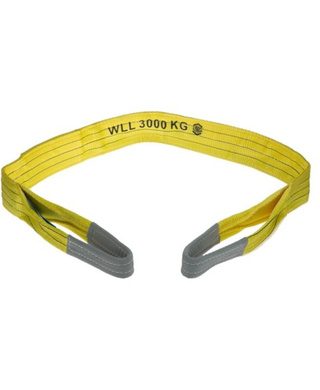 WORKWEAR, SAFETY & CORPORATE CLOTHING SPECIALISTS - Sling Flat 8:1 WLL Polyester 3T 3.0m
