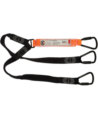 WORKWEAR, SAFETY & CORPORATE CLOTHING SPECIALISTS - Elite Double Leg Elasticated Lanyard with Hardware KT X2