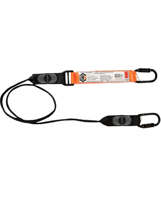 WORKWEAR, SAFETY & CORPORATE CLOTHING SPECIALISTS - Elite Single Leg Shock Absorbing Webbing Lanyard with Hardware KD X2