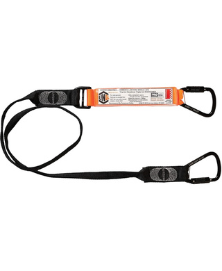 WORKWEAR, SAFETY & CORPORATE CLOTHING SPECIALISTS - Elite Single Leg Shock Absorbing Webbing Lanyard with Hardware KT X2
