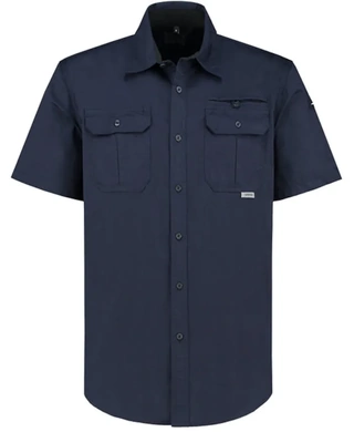WORKWEAR, SAFETY & CORPORATE CLOTHING SPECIALISTS - Sitemaster Short Sleeve Shirt-Navy-4XL