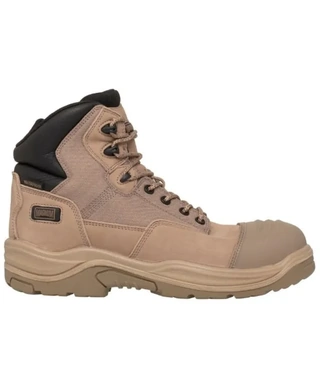 WORKWEAR, SAFETY & CORPORATE CLOTHING SPECIALISTS - TRADEMASTER LITE SZ CT WP WORK BOOT - STONE