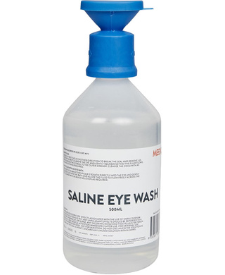 WORKWEAR, SAFETY & CORPORATE CLOTHING SPECIALISTS - EYEWASH SALINE SOLUTION 500ML