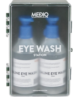 WORKWEAR, SAFETY & CORPORATE CLOTHING SPECIALISTS - EYEWASH STATION ENCLOSED PLASTIC CABINET