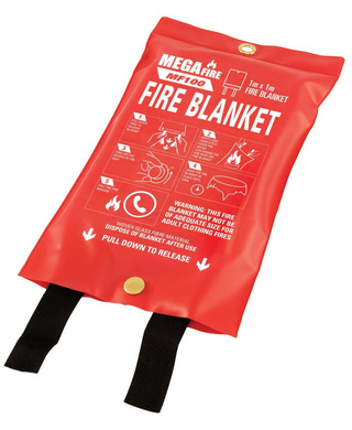 WORKWEAR, SAFETY & CORPORATE CLOTHING SPECIALISTS - 1.0m x 1.0m Fire Blanket