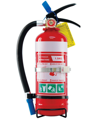 WORKWEAR, SAFETY & CORPORATE CLOTHING SPECIALISTS - 1.5kg ABE Extinguisher c/w Vehicle Bracket