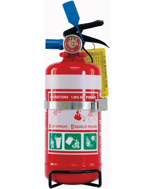 WORKWEAR, SAFETY & CORPORATE CLOTHING SPECIALISTS - 1.0kg ABE Extinguisher c/w Vehicle Bracket (MOQ 6)