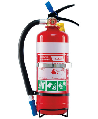 WORKWEAR, SAFETY & CORPORATE CLOTHING SPECIALISTS - 2kg ABE Extinguisher c/w Vehicle Bracket