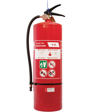 WORKWEAR, SAFETY & CORPORATE CLOTHING SPECIALISTS - 9.0L Air Water Extinguisher c/w Wall Bracket