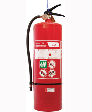 WORKWEAR, SAFETY & CORPORATE CLOTHING SPECIALISTS - 9.0L Air Water Extinguisher c/w Wall Bracket