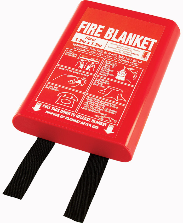 WORKWEAR, SAFETY & CORPORATE CLOTHING SPECIALISTS - 1.2m x 1.2m Fire Blanket in Hard Case