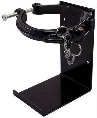 WORKWEAR, SAFETY & CORPORATE CLOTHING SPECIALISTS - 9.0kg Cannon Style Heavy Duty Black Powder Coated Bracket