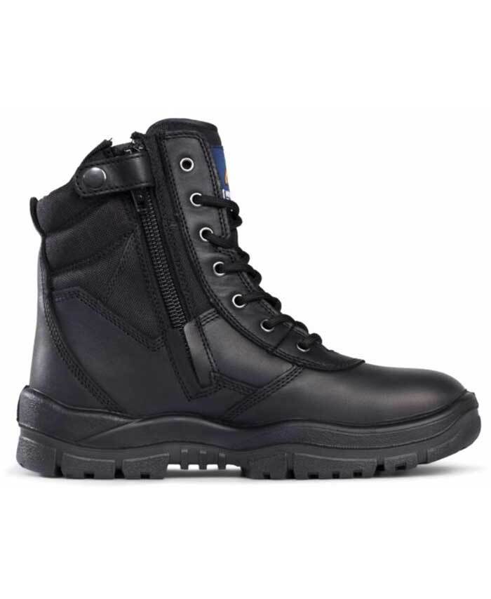 WORKWEAR, SAFETY & CORPORATE CLOTHING SPECIALISTS - Black High Leg ZipSider Boot