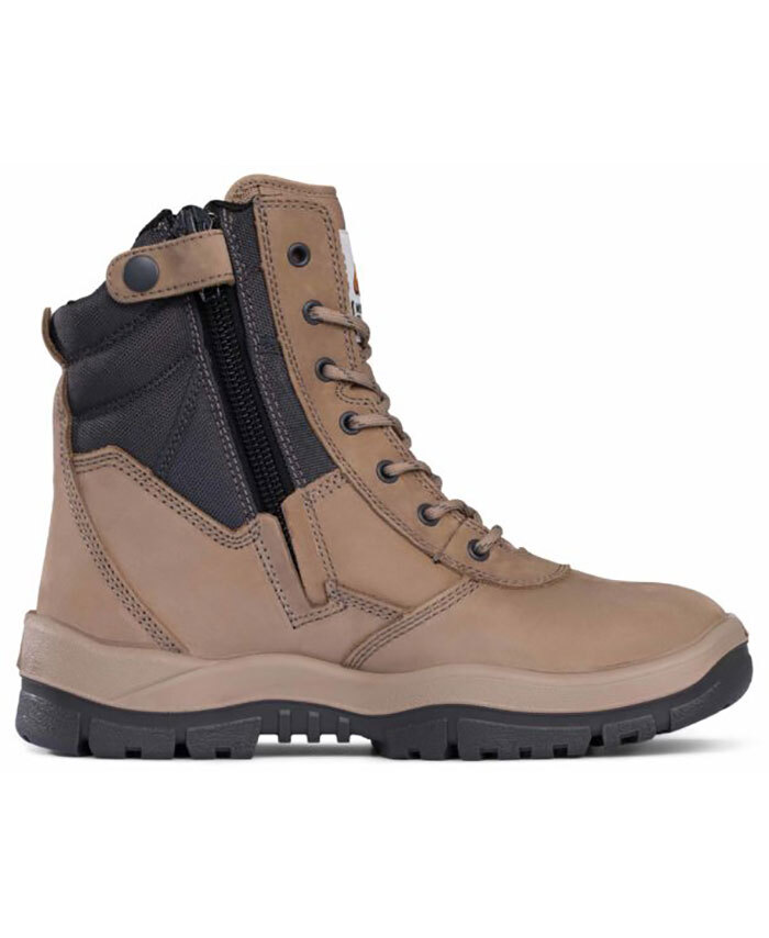 WORKWEAR, SAFETY & CORPORATE CLOTHING SPECIALISTS - Stone High Leg ZipSider Boot