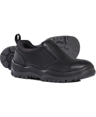 WORKWEAR, SAFETY & CORPORATE CLOTHING SPECIALISTS - Black Slip-on Shoe
