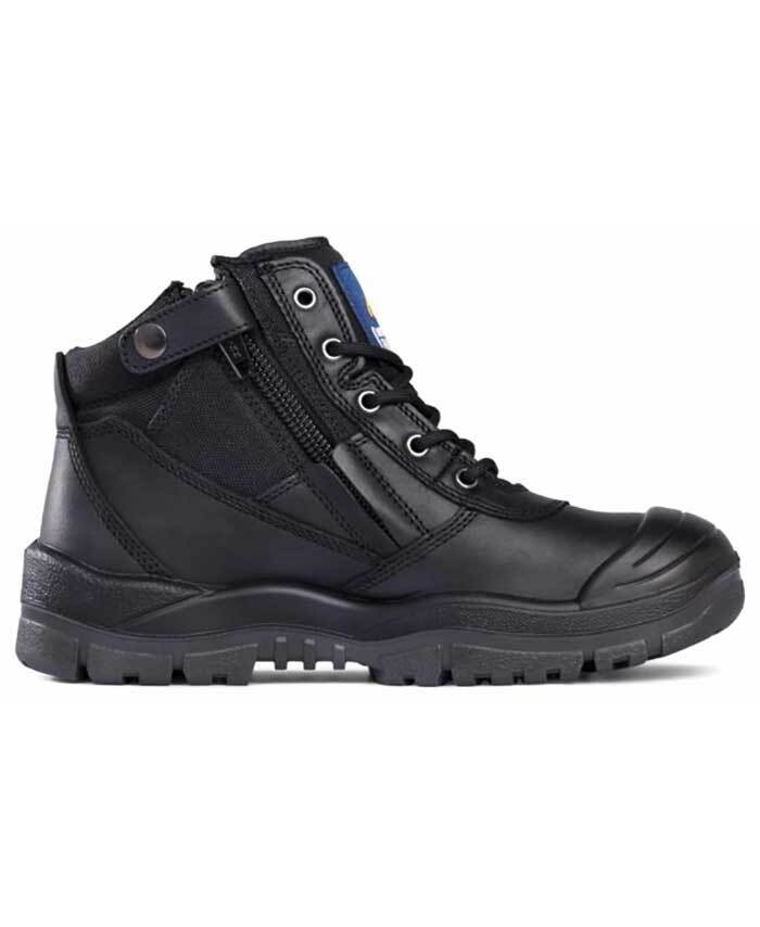 WORKWEAR, SAFETY & CORPORATE CLOTHING SPECIALISTS - Black ZipSider Boot w/ Scuff Cap