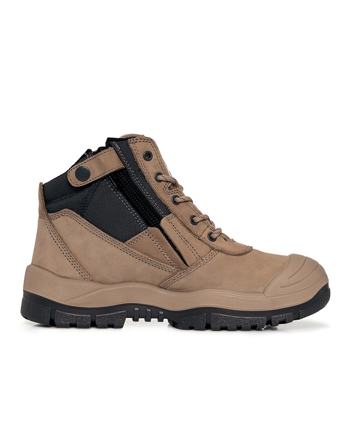 WORKWEAR, SAFETY & CORPORATE CLOTHING SPECIALISTS - ZipSider Boot w/ Scuff Cap - Stone