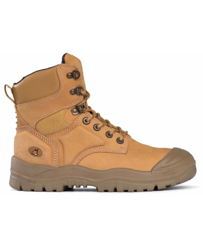 WORKWEAR, SAFETY & CORPORATE CLOTHING SPECIALISTS - Wheat High Leg Lace Up Boot /w Scuff Cap