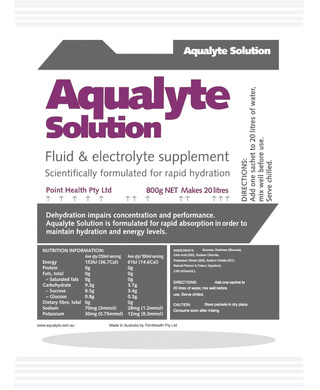 WORKWEAR, SAFETY & CORPORATE CLOTHING SPECIALISTS - Aqualyte Electrolyte Powder Berry Flavoured Sachets 800g x 10