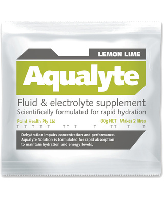 WORKWEAR, SAFETY & CORPORATE CLOTHING SPECIALISTS - Aqualyte Electrolyte Powder Lemon Lime Flavoured Sachets 80g x 100