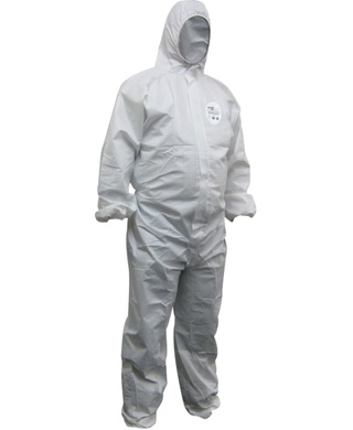WORKWEAR, SAFETY & CORPORATE CLOTHING SPECIALISTS - 'Chemguard' SMS disposable coveralls - white - Medium
