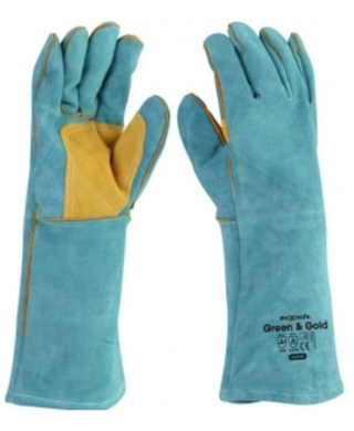 WORKWEAR, SAFETY & CORPORATE CLOTHING SPECIALISTS - "Green Fusion" Kevlar Stitched Welders glove